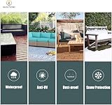 F&J Outdoors Garden Sofa Cover Waterproof UV Grey 178x99x61/89cm view 7