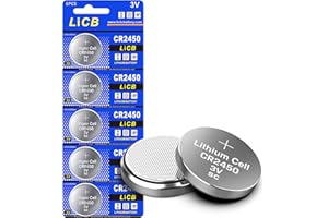 LiCB CR2450 3V Lithium Battery Long-Lasting Batteries 5 Batteries