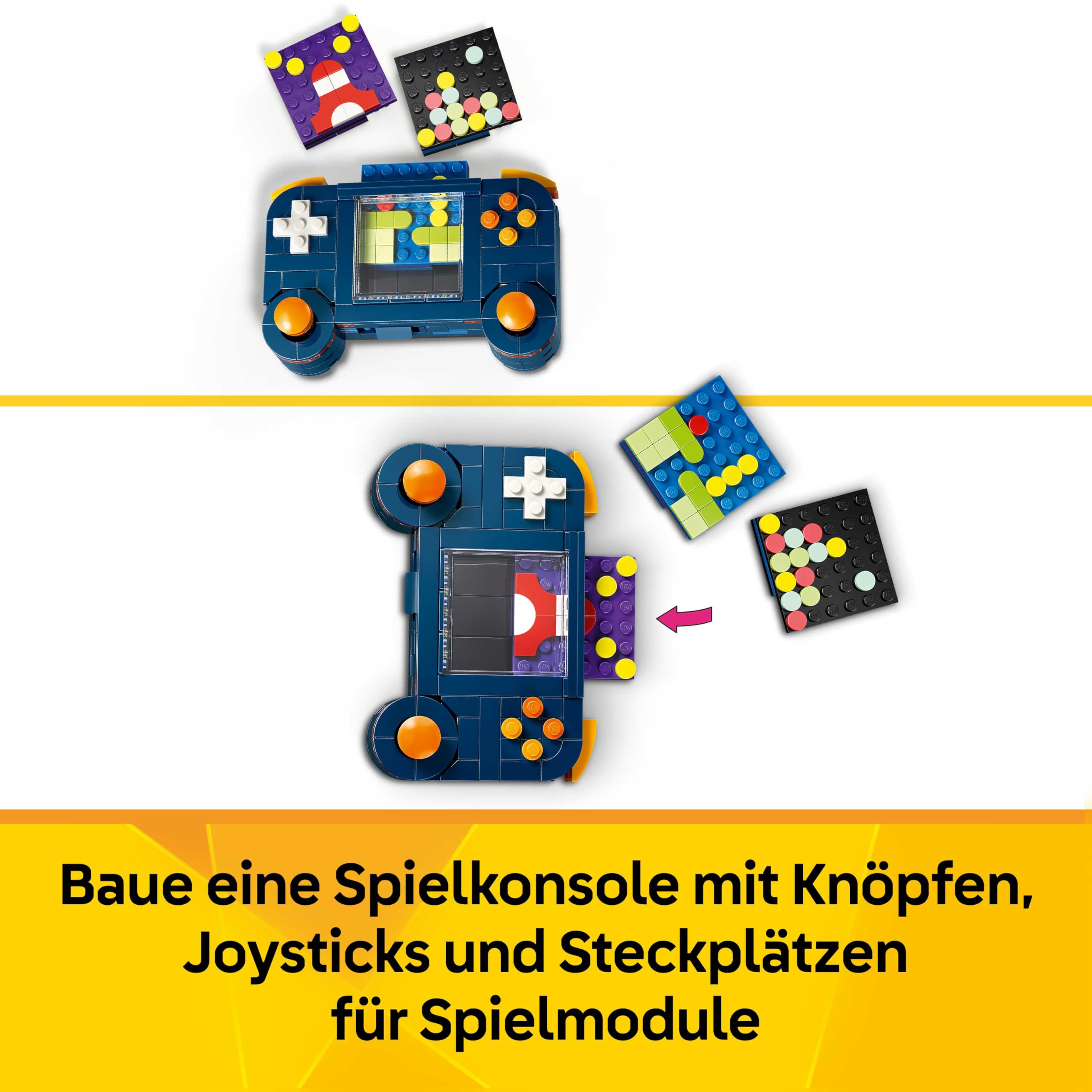 LEGO Creator 3-in-1-Set Retro-Spielkonsole - Kinder Spielzeug & Bauset - Modellbau mit 3 Bauoptionen: Konsole, Computer oder Spielautomat - Kreatives Geschenk für Mädchen und Jungen ab 8-31380 4