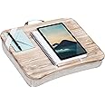 LapGear Heritage Lap Desk with Device Ledge - White Wash - Fits up to 17.3 Inch Laptops - Style No. 45611