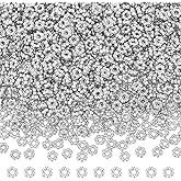 UNICRAFTALE 1000Pcs Spacer Beads Flower Beads 3mm Daisy Spacers Beads Metal Loose Beads Blossom Beads Braclet Beads Tiny Spacer Beads for Necklace Bracelet Earring Jewelry Making Hole 0.8mm