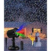 Christmas Projector Lights Outdoor, 3 Color Laser Light Projector,Waterproof Firefly Lights Show with Remote Control for Christmas, Home Decor,Christmas Gift, Wedding, Party, Garden