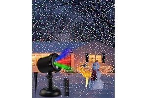 LEYOYO Christmas Projector Lights Outdoor, 3 Color Laser Light Projector,Waterproof Firefly Lights Show with Remote Control for Christmas, Home Decor,Christmas Gift, Wedding, Party, Garden
