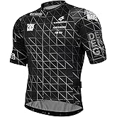 LAMEDA Men's Cycling Jersey Breathable Lightweight Bike Jersey for Men Cycling Short Sleeve Elastic Road Bike Shirt