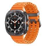 SAMSUNG Galaxy Watch Ultra 47mm LTE AI Smartwatch w/Energy Score, Wellness Tips, Heart Rate Tracking, Sleep Monitor, Fitness Tracker, GPS, 2024,Titanium Gray (Renewed)