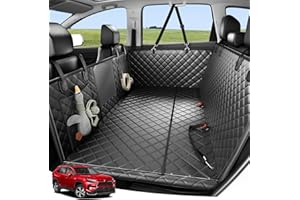 Zanch Heavy-Duty Dog Car Seat Cover, Flat Solid Back Seat Extender for Multi Large Dogs, Hard-Base Supports 450 lb, Waterproof Scrachproof Hammock Protector, Standard for Cars, SUV, Trucks, Black
