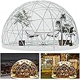 Gaonala Garden Dome Igloo, 9.5*5.7FT PVC Dome Tents with Transparen Cover, Weatherproof Greenhouse Garden Bubble Tent, Igloo Dome House Suitable for Patio and Dining Places
