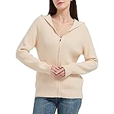 Tronjori Womens Zip up Hooded Cardigan Knitted Hoodies Raglan Sleeve Sweaters Jacket Outerwear Fall Winter