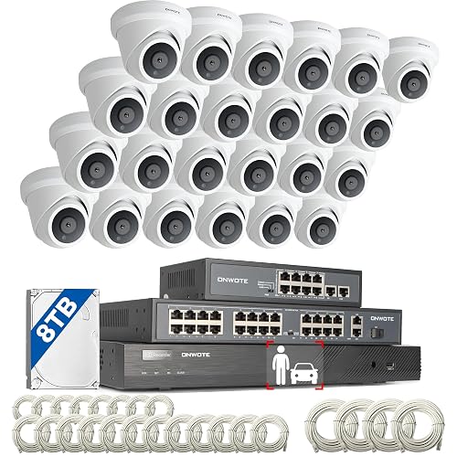ONWOTE 32 Channel Security Camera System, 12MP 32CH NVR 8TB, 32 Ports ...