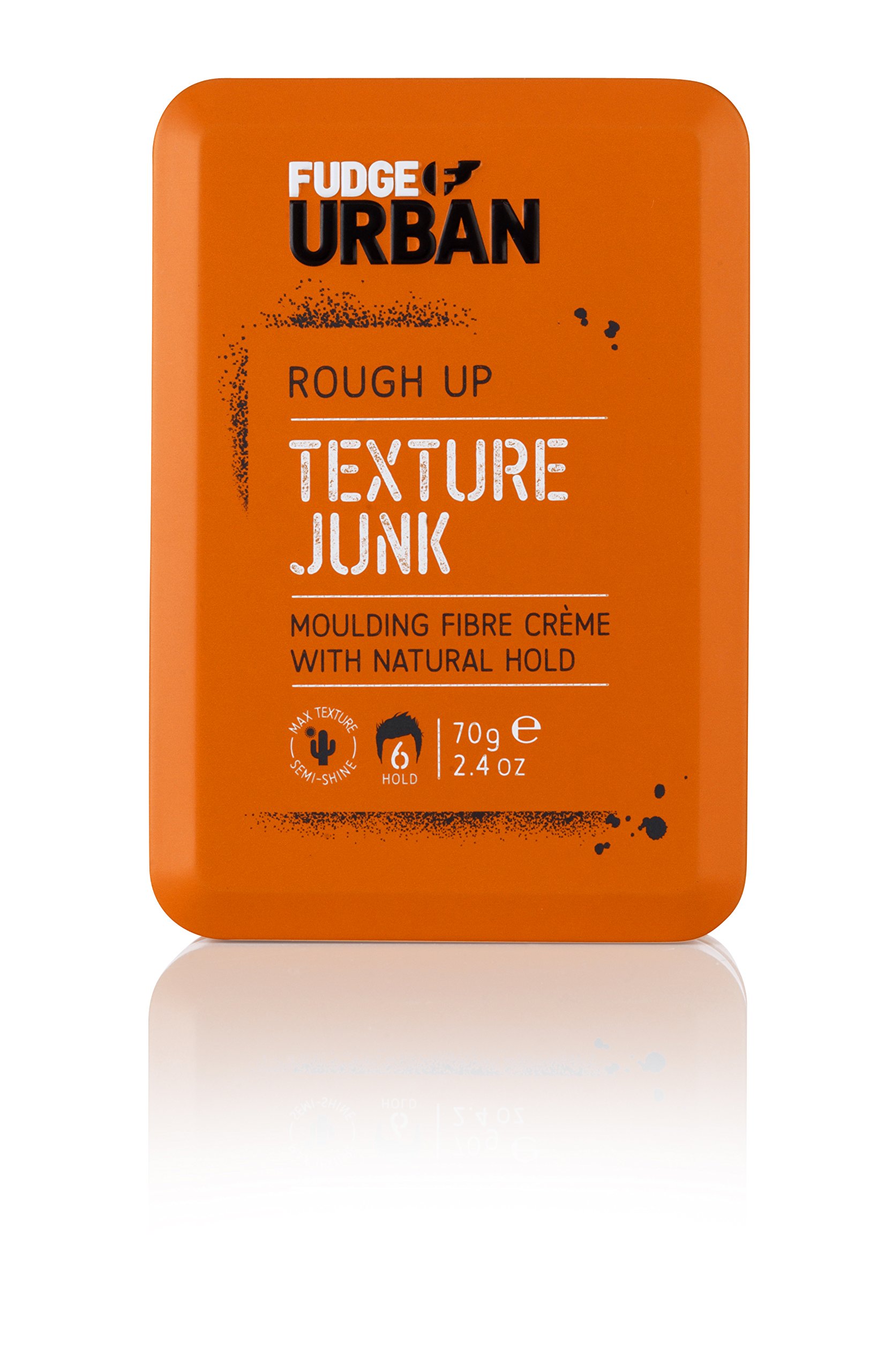 Fudge Urban Texture Junk, Texturizing Hair Cream, Flexible Medium Hold Hair Styling Product, Mouldable Clay with Natural Hold, Hair Cream for Men, 70 g