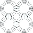 Anneaux Couronne Fil Métal 25cm - Lot De 6 Cadres Pour Décorations Saint-Valentin Et Noël