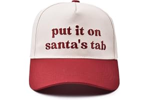 ERYING Christmas Trucker Hat for Women Men Two Tone Vintage Embroidered Baseball Cap Funny Gift