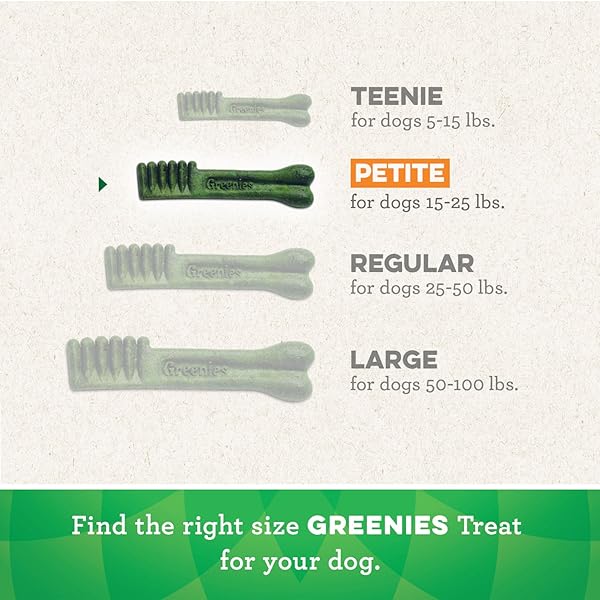 GREENIES VETERINARIAN-RECOMMENDED ADULT NATURAL DENTAL DOG TREATS PETITE SIZE, FRESH FLAVOR, 12 OZ. PACK, 20 COUNT