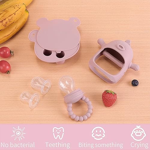 Baby Fruit Feeder Breastmilk Popsicle Mold Set – Pack Silicone
