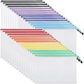 EOOUT 32pcs Mesh Zipper Pouch Bags, Mesh Bags with Zipper, Zipper Pouch for Organizing, Letter Size, A4 Size, for Office Supplies, Puzzles