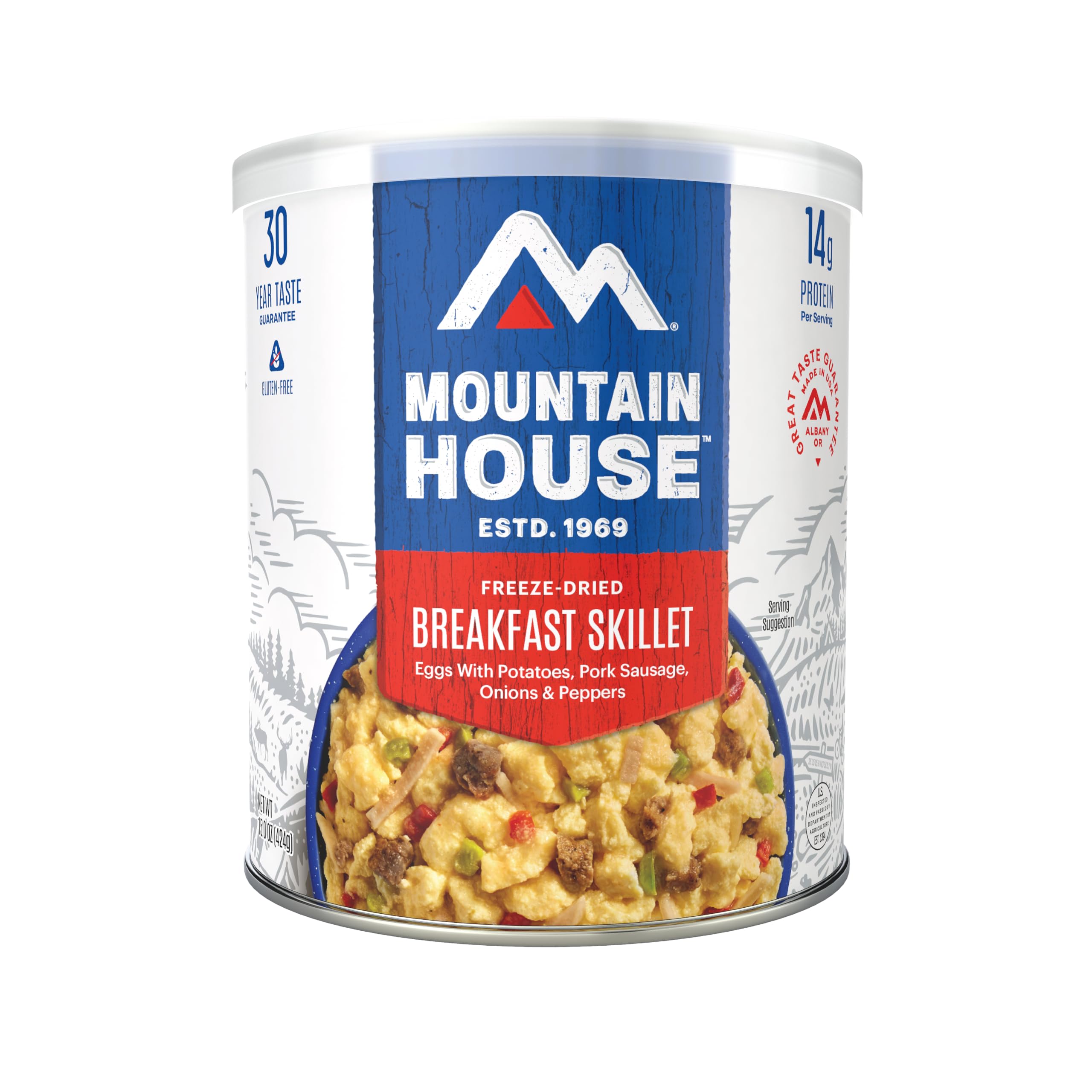 Mountain House Breakfast Skillet #10 Can Freeze Dried Survival & Emergency Food Gluten-Free 8 Servings Image