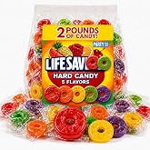 5 Flavors Hard Candy &ndash; Assorted Fruity Flavors | Individually Wrapped &ndash; 2 lb Bulk Bag