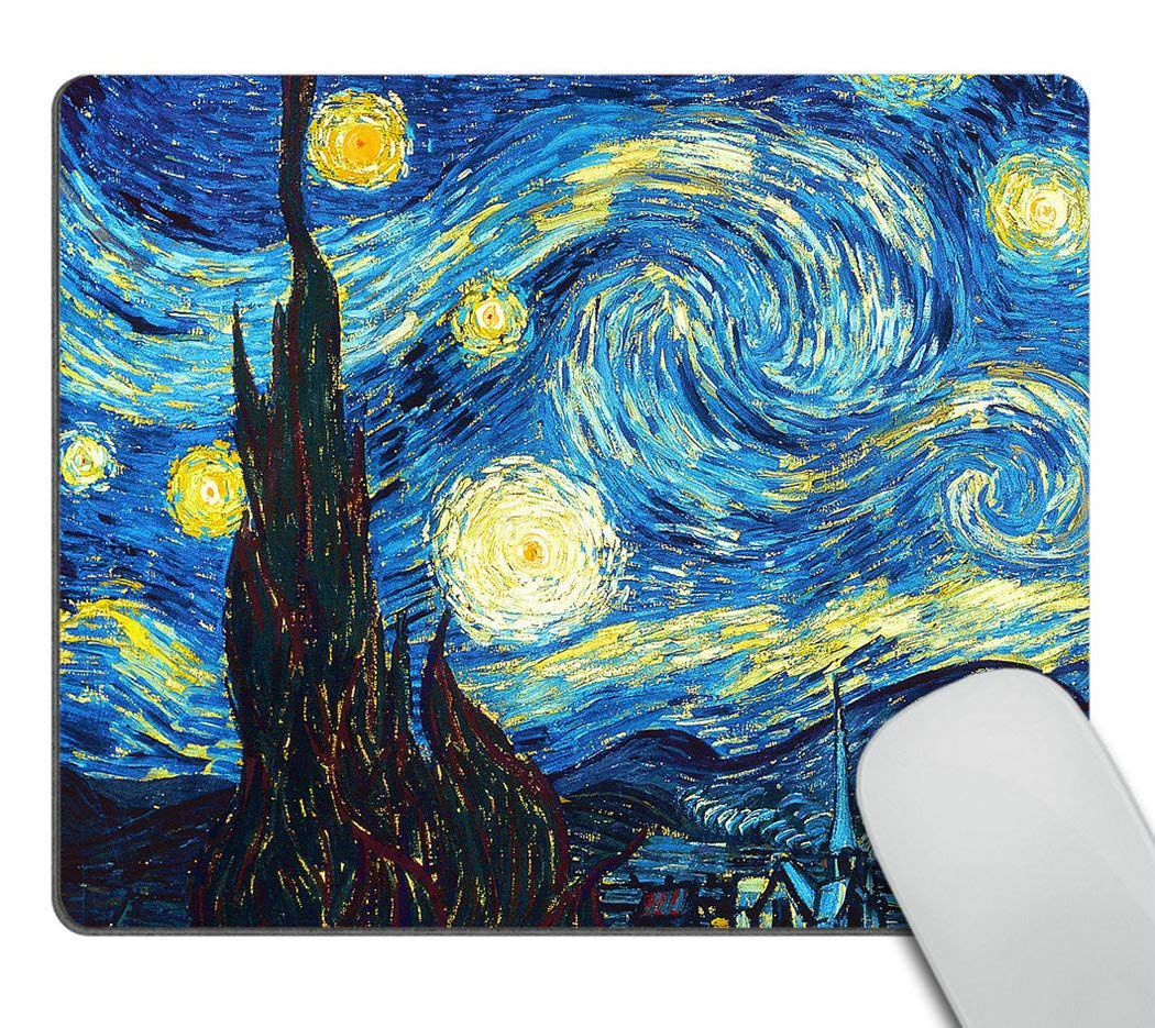 Wasach The Starring Night Customized Rectangle Non-Slip Rubber Mousepad Gaming Mouse Pad mat