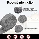 Meff-Mluk 5 Pack Steel Wool Mice Barrier 15m Ultra Fine 0000 with Gloves view 3
