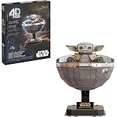 4D Build Star Wars Grogu in Carrier 3D Puzzle Model Kit, Collector Display | 138 Premium Cardstock Pieces, No Tools Required, Immersive 3D Building Hobby, Ultimate Collectible Fan Gift For Ages 12+