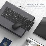 Seenda WGJP-031B Wireless Keyboard Mouse Set Ultra-Thin Aluminum Black UK Layout view 5