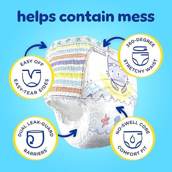 PAMPERS SWIM DIAPERS – SPLASHERS – SIZE 2-3, 20 COUNT, GAP-FREE DISPOSABLE BABY SWIMMING PANTS
