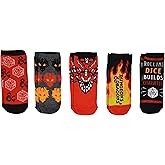 Hyp Dungeon and Dragons Dragons Dice 5 Pack Ankle Socks