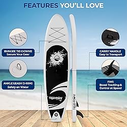 SereneLife Inflatable Stand Up Paddle Board