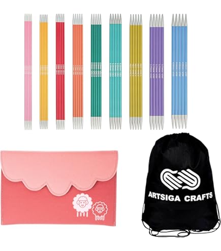 Pesas Ajustables Knitter's Pride -Dreamz Agujas De Doble Punta De 6 Pulgadas, Tamaño 10 Agujas Doble Punta Tejer