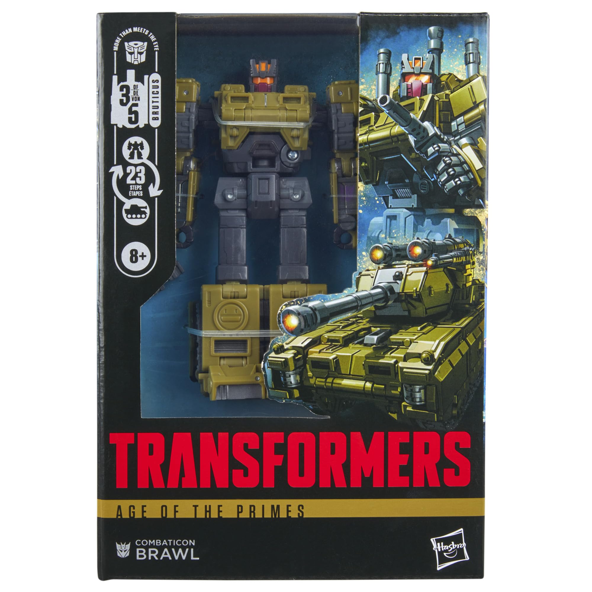 TRANSFORMERS Age of The Primes Combaticon Brawl, Voyager Class 5.5-Inch Converting Action Figure, Robot Toys for Ages 8+