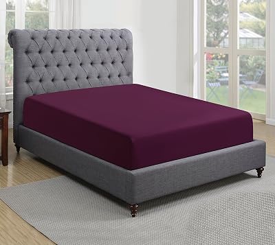 Sapphire Collection 200 Thread Count Egyptian Cotton Fitted Sheet Single