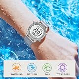 Hearkent Pedometer Watch for Women Rose Gold 30m Waterproof 36mm LCD view 6