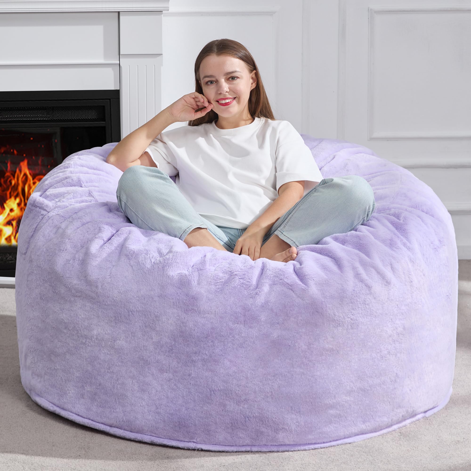 Hobestluk 5ft Bean Bag Chairs for Adults Large