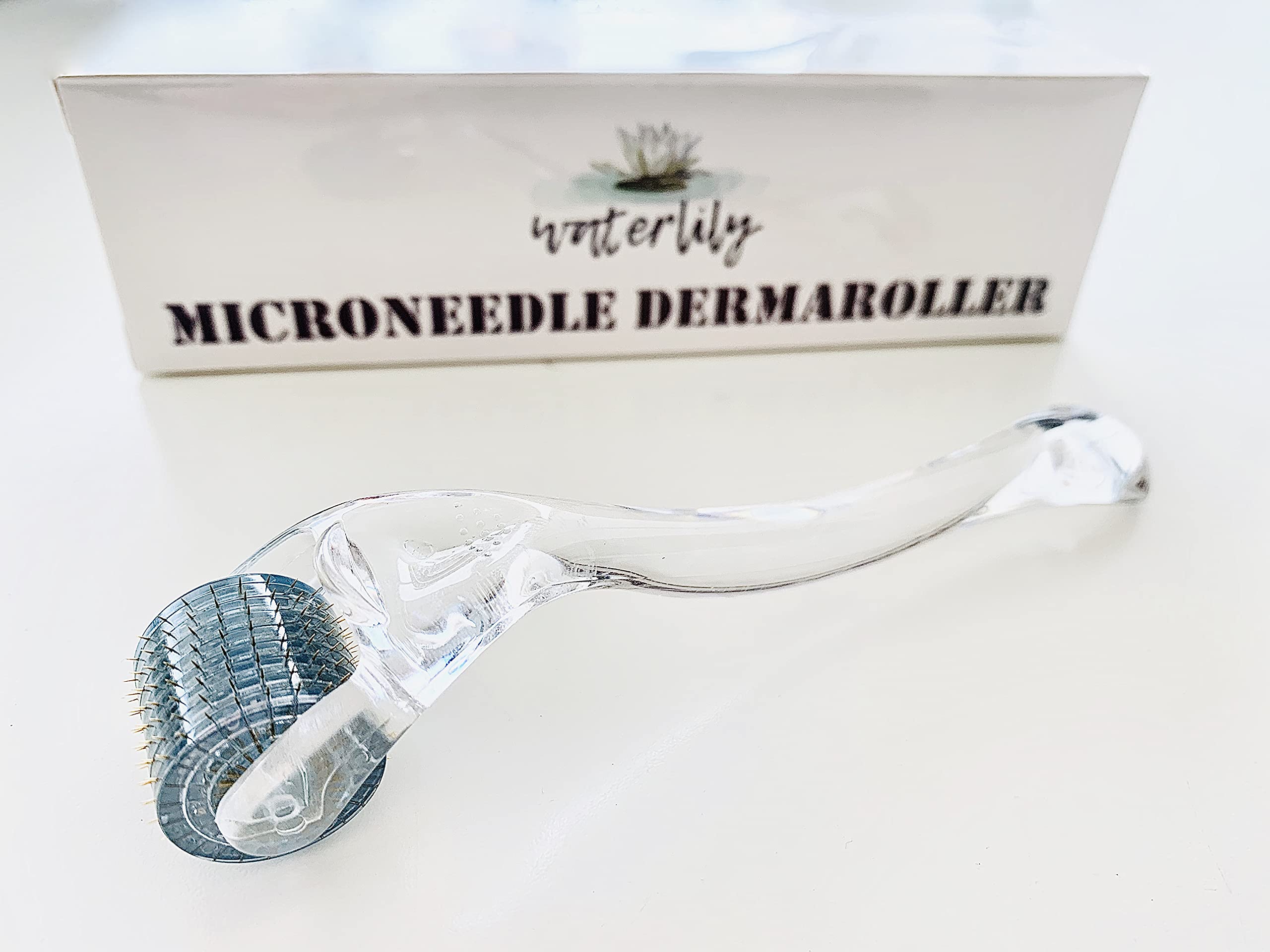 Derma Roller 1.5 mm 192 real individual needles for face hair growth beard body skin care titanium microneedle antiaging