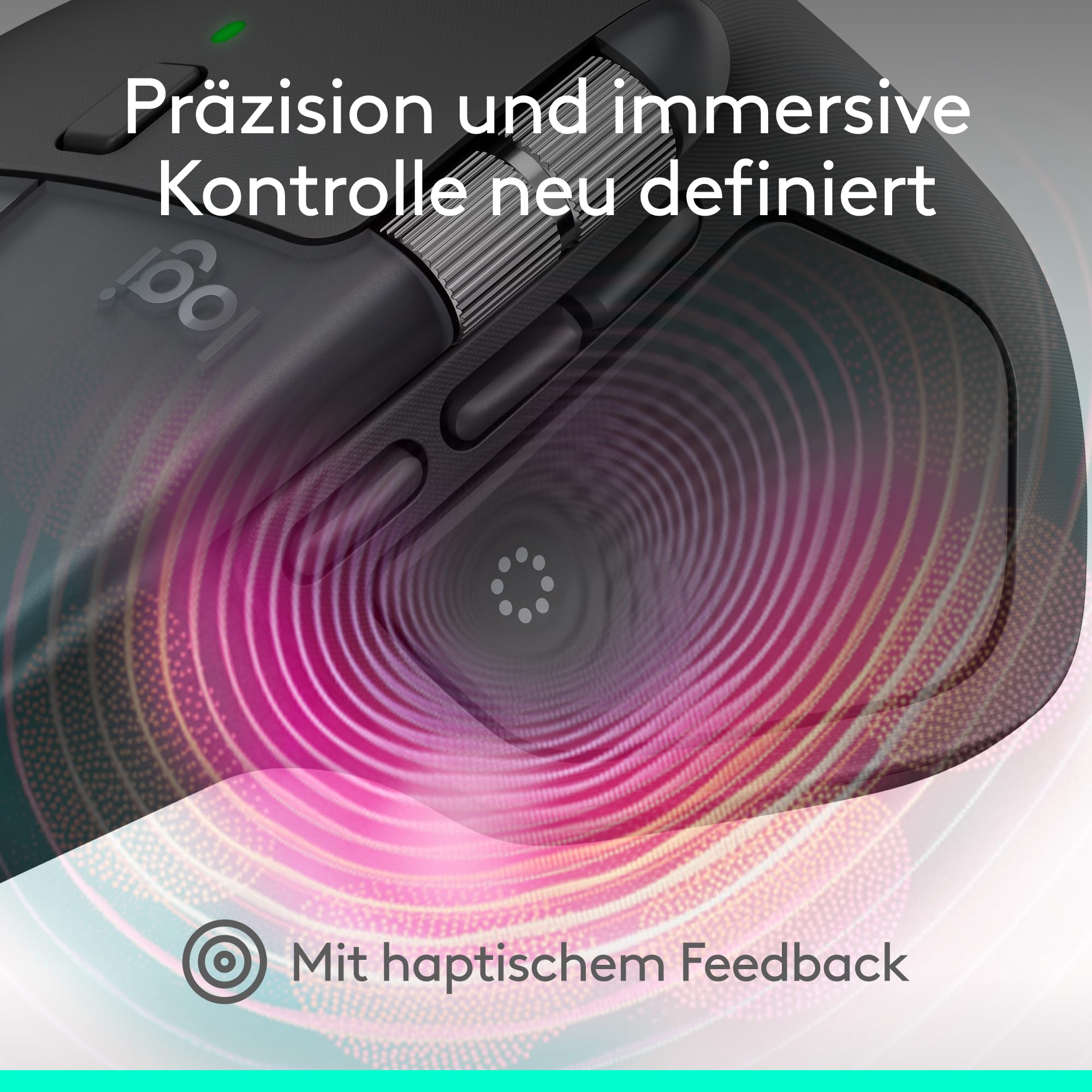 Logitech MX Master 4, ergonomische kabellose Maus mit fortschrittlichem, leistungsstarkem, haptischem Feedback, ultraschnellem Scrollen, Laden über USB-C, Bluetooth, Windows, MacOS – Grafit 2