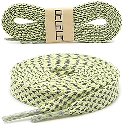 DELELE 2 Pairs Reflective Shoelace Flat Light