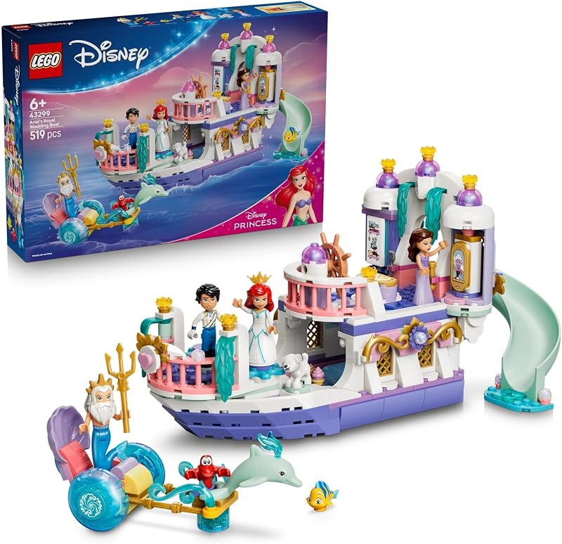 Barco de Casamento Real da Princesa Disney Ariel 43299