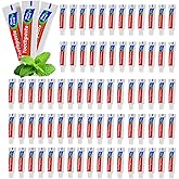 HOIQIRY 200 Tubes Extra Small Travel Size Toothpast Bulk,Mini 0.176 oz/5 Grams Small Disposable Toothpaste Mint Single Use Mini Bulk Toothpaste Travel Size for Hotel,Camping,Homeless,Charity,Guests