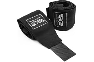 WARM BODY COLD MIND Premium Cotton Weight Lifting Wrist Wraps for Crossfit - Powerlifting Wrist Straps, Deadlift, Weightlifti