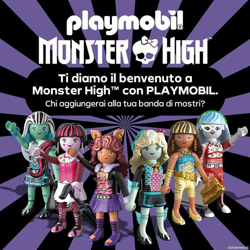 | Monster High™ | Abbey agli armadietti | Scena nel corridoio scolastico con Abbey Bominable, Nightmare, libro glow e armadietti | Per fan da 5 anni | 72146 — foto 5 di 5