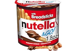Nutella & GO! Hazelnut and Cocoa Spread with Breadsticks, Snack Cup, 1.8 oz