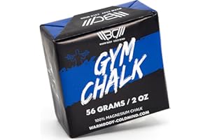 WARM BODY COLD MIND Gym Chalk Block for Weight Lifting - Hand Grip for Crossfit, Climbing, Gymnastics, Weightlifting, Powerli
