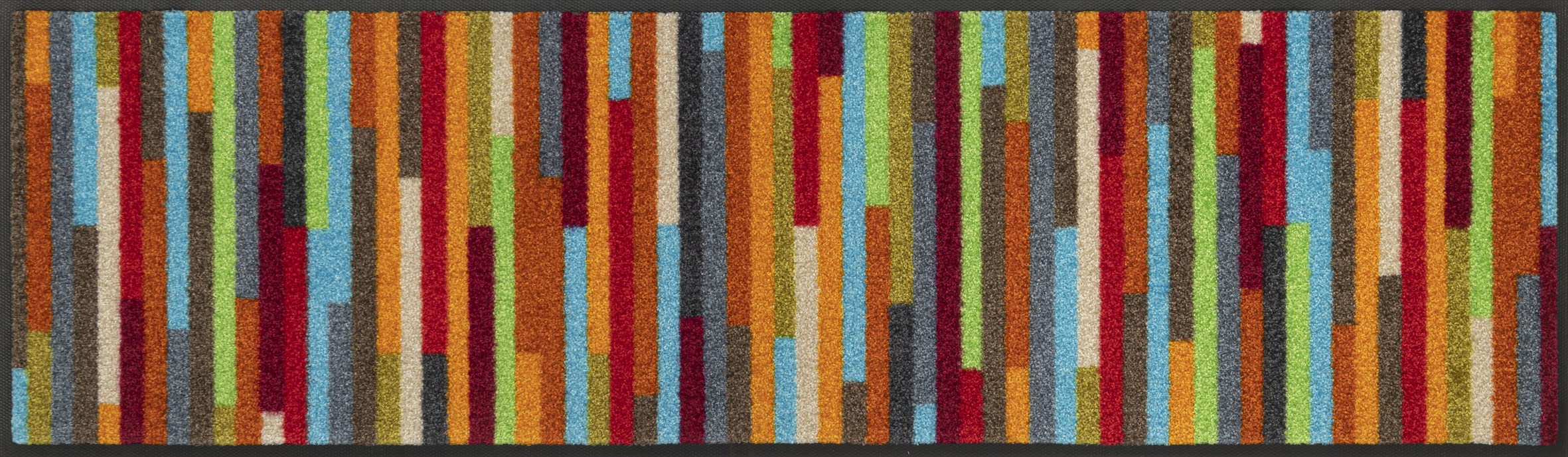 wash+dry doormat, Mikado Stripes 35x120cm, inside and outside, washable