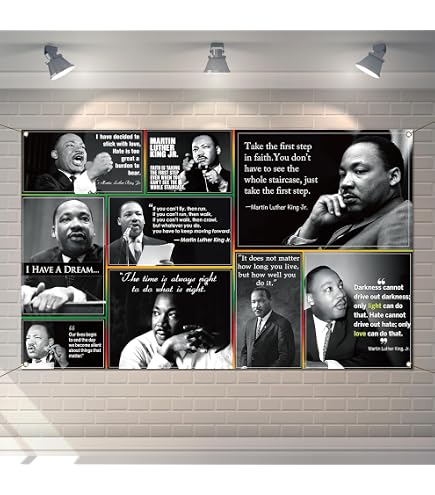 Martin Luther King Jr MLK Love Famous - Póster De Arte De Pared Con Cita Inspiradora, 24 X 36 Pulgadas