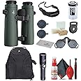 Swarovski 8x42 EL Range TA Laser Rangefinder Binocular with Tracking Assistant + Padded Backpack + Flashlight + Cleaning Kit