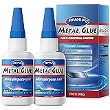 Super Glue for Metal Repair, 30g x 2 Adhesive Glue