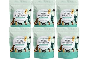 TAILSPRING Milk Replacer for Puppies, Powdered, Made with Whole Goat Milk 16 Oz (6 CT)