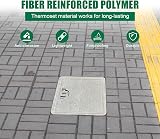 Natotela Manhole Cover 300x300mm Fiberglass Frame Steel Reinforced Lid view 4