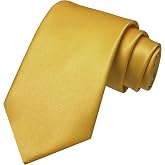 JEMYGINS Solid Color Tie Mens Necktie for Business and Wedding