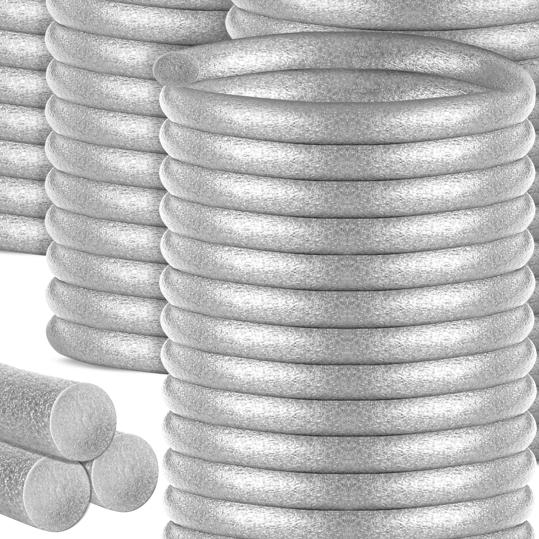 Photo 1 of 1" Diameter x 59' Length Backer Rod Caulk Saver Foam for Cement Caulk, Joints and Gaps and Driveway Crack (Dark Grey)